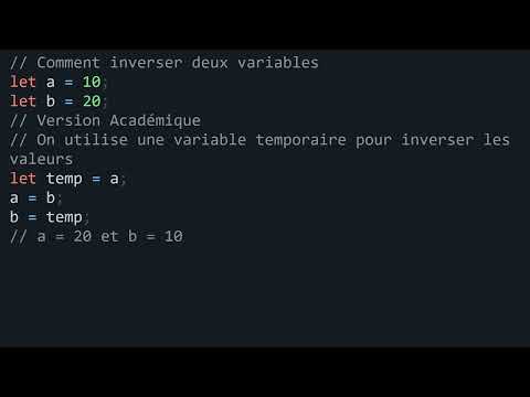 Inversion de Variable en UNE LIGNE de CODE