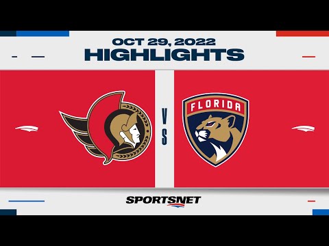 NHL Highlights | Senators vs. Panthers - Oct. 29, 2022