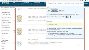 Table Capture: Another Demo of Capturing Repeated Elements