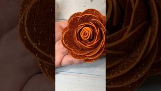 🌹 Easy Glitter Foam Rose #easycraft #diy #diycrafts