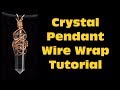 How to wire wrap a crystal pendant Tutorial (Beginner)