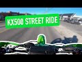 Kawasaki KX500... any good on the streets? (RAW 2 Stroke Sound)