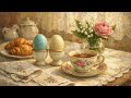Cozy Easter Breakfast with Eggs &amp; Fresh Flowers | 4K Frame TV Art
