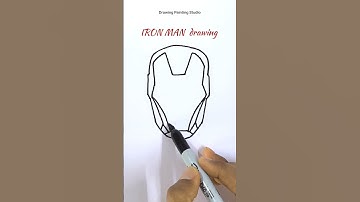 How to Draw Iron Man face #shorts #ironman #trending #shortsvideo