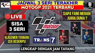 Jadwal Motogp 2021 Terbaru | Siaran Langsung Race Motogp 2021 | Lengkap Jam Tayang | Live Trans7
