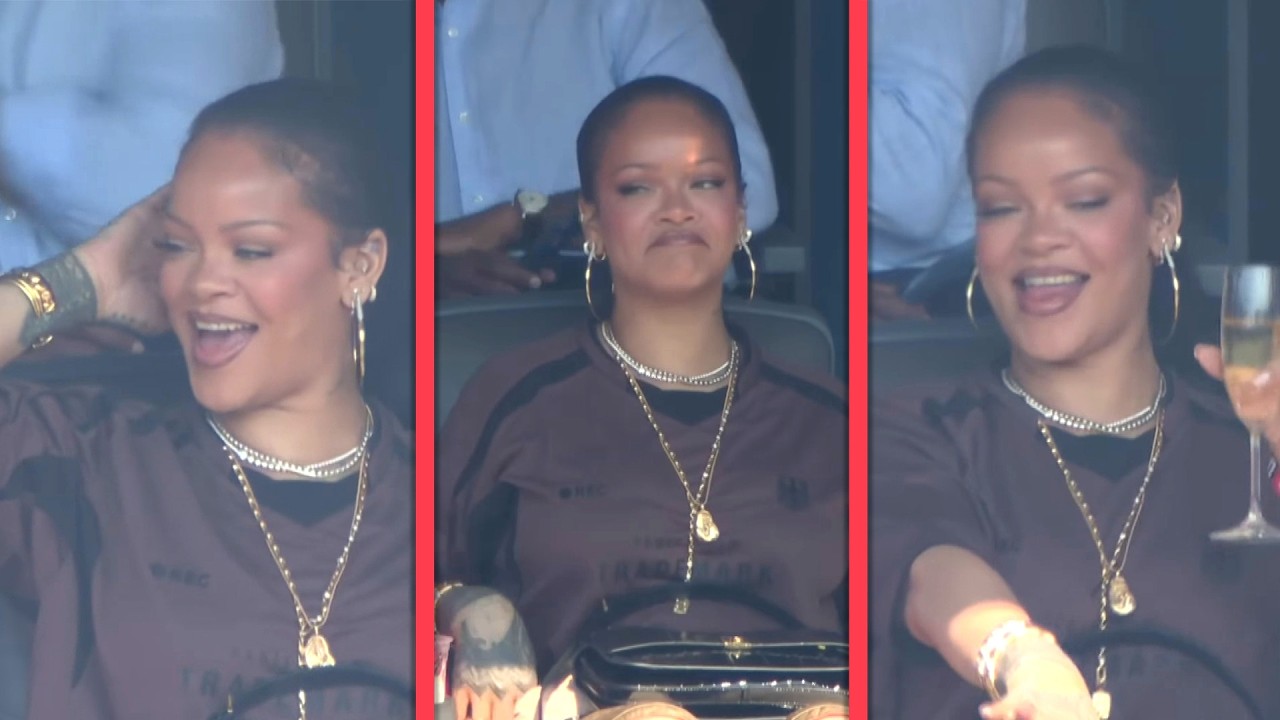Rihanna Does the MACARENA at the World Cup