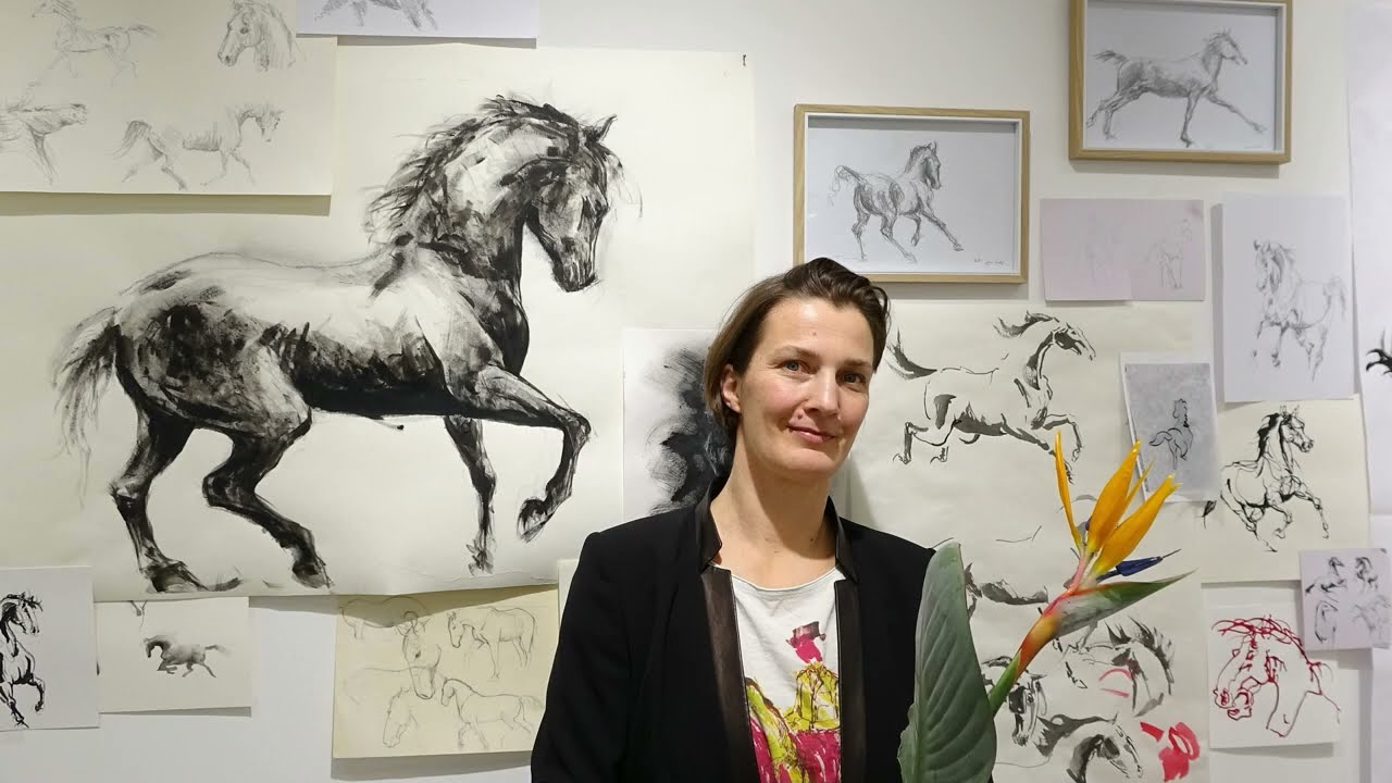 Kraljestvo konja - odprtje razstave Katarine Goltez v Galeriji Domžale, 15. 1. 2026