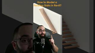How to model a floating stair in #revit #revittutorial #architecture