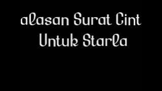 Cover balasan surat cinta untuk starla~Lirik