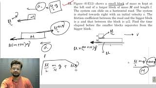 HC Verma chapter 6 friction exercise question 31 solution