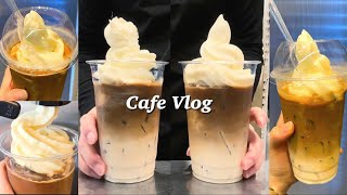 vlog) 폴바셋 아이스크림 라떼가 컴포즈에도⁉️| 믿고 먹는 상하목장✨🍦| 컴포즈커피 | 카페 브이로그 | 음료제조영상 | 카페알바브이로그