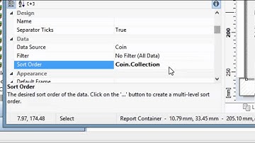 CoinManage Reporting - Set the Sort Order & Table of Contents