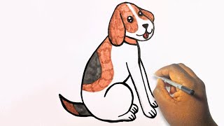 Como Desenhar Um Cachorro - Transforme o Número 6 em um Desenho de Cachorrinho Fofo e Fácil screenshot 2