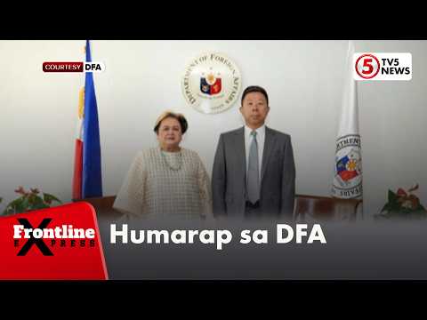 Chinese Ambassador Jing Quan, humarap sa DFA | Frontline Express