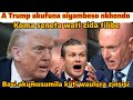Trump Akuti Cease Fire Ilipachiopsyezo Koma Seneta Waku Ameleka Wati Tilibe Zidatu Basi Akut Wanyula 