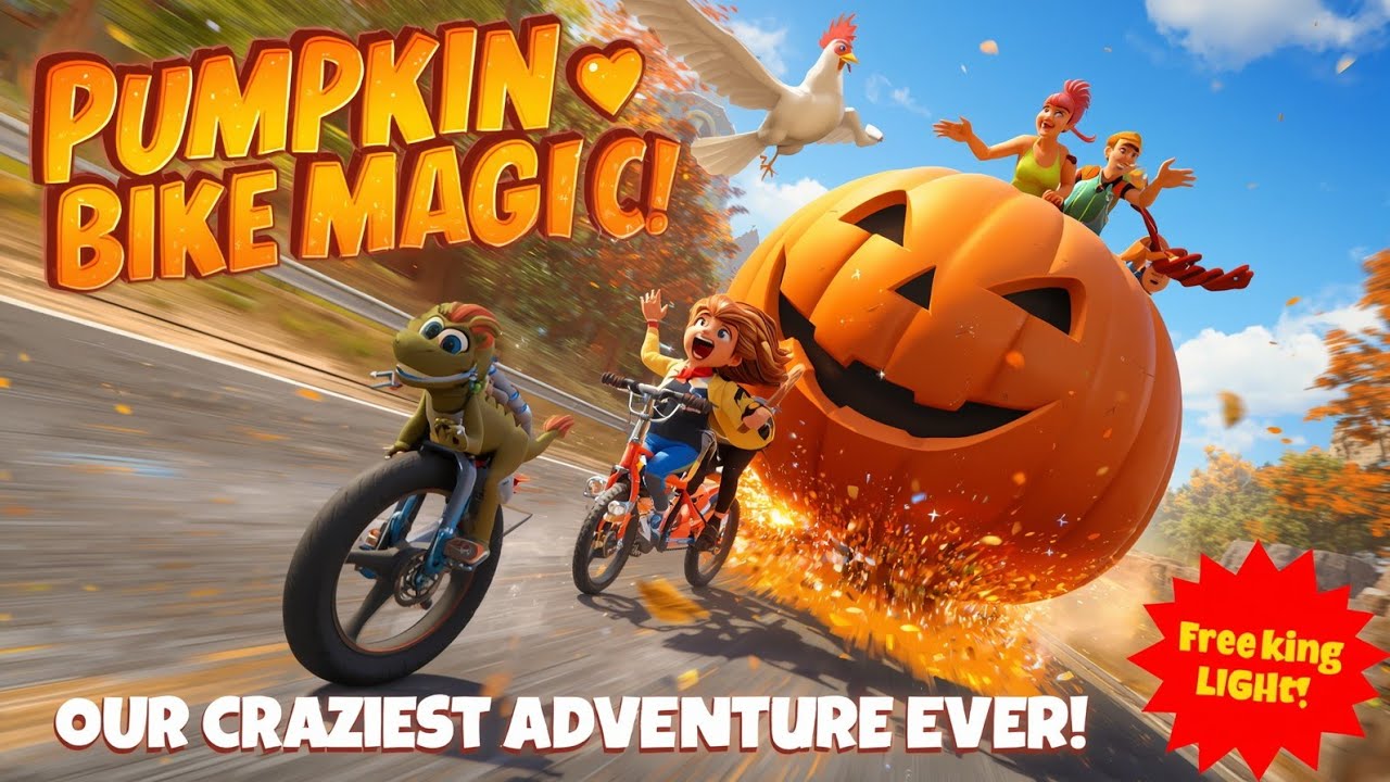 We Turned a GIANT PUMPKIN into a REAL BIKE! 🚀🎃
