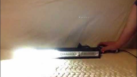 Quad Linear LED Emergency Responder Strobe Light Demo from VASLights.com RED/RED/WHITE/WHITE