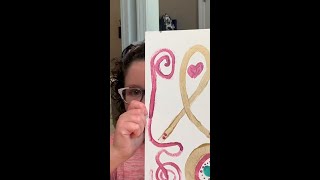 St. Jude patient Hazel shows us her art! #stjude #shorts