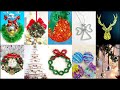 DIY 10 CHRISTMAS DECORATION IDEAS AND ORNAMENTS CRAFTS - EASY AND CHEAP HACKS FOR NOEL 2021