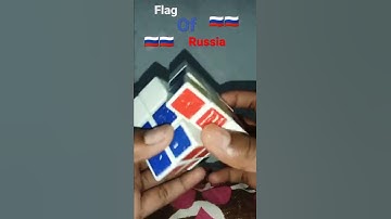 #5 creating national flag of Russia 🇷🇺🇷🇺🇷🇺 on 3×3 rubik