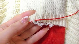 How To Repair The Damaged Edge Of Sweater Cuff
