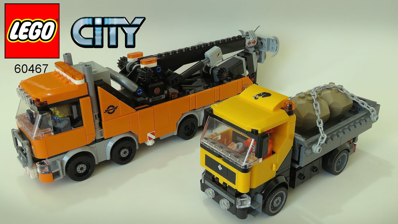 LEGO CITY - Мощный эвакуатор с краном (Набор 60467, инструкция по сборке)