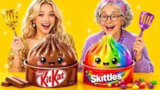 Ultimate Cooking Challenge⚡Me vs Grandma vs Chef by 123 GO!