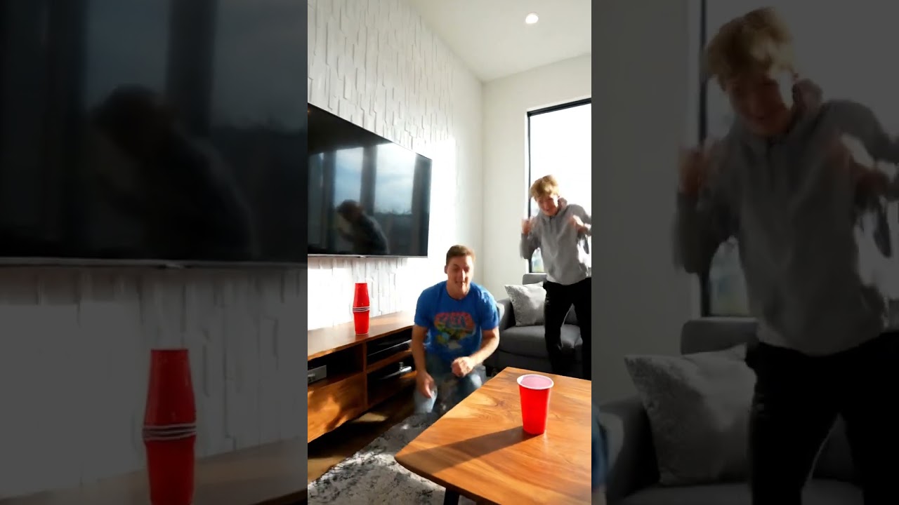 Epic Red Cup Trick Shots From The Couch!