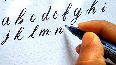 Calligraphy Tutorial Lower case a-z | Calligraphy writing for beginners