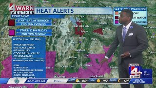 Utah's next heat wave arrives bringing near-record heat this weekend