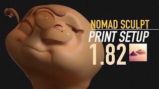 Nomad Sculpt 1.82 minor fixes & Setting up a Sculpt for 3D PRINT! screenshot 4