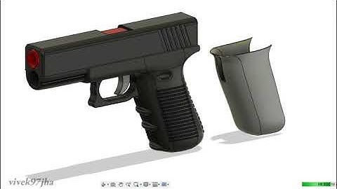 Glock G17 timelapse in Fusion 360