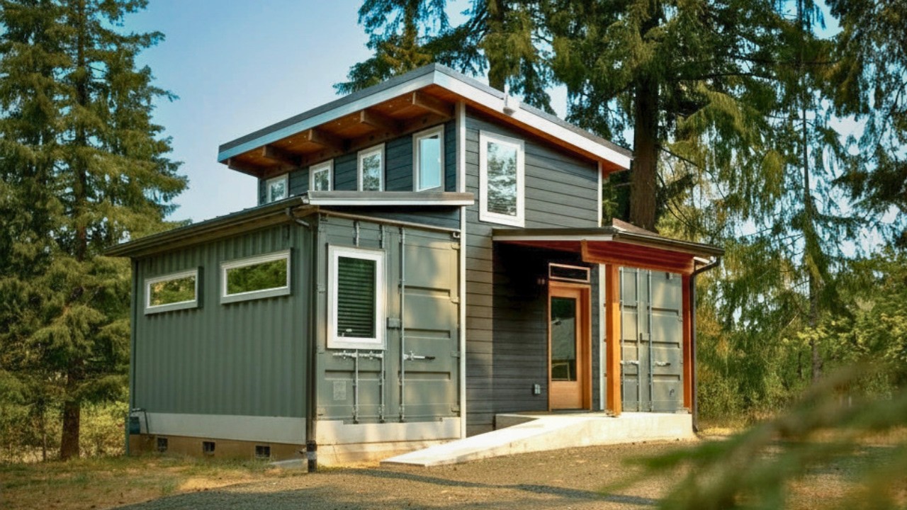 ⁣MUST See Container Houses for Anyone Wanting a Tiny House!