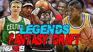 LEGENDS ONLY FANTASY DRAFT REBUILDING CHALLENGE IN NBA 2K19 | 8 MVPS!