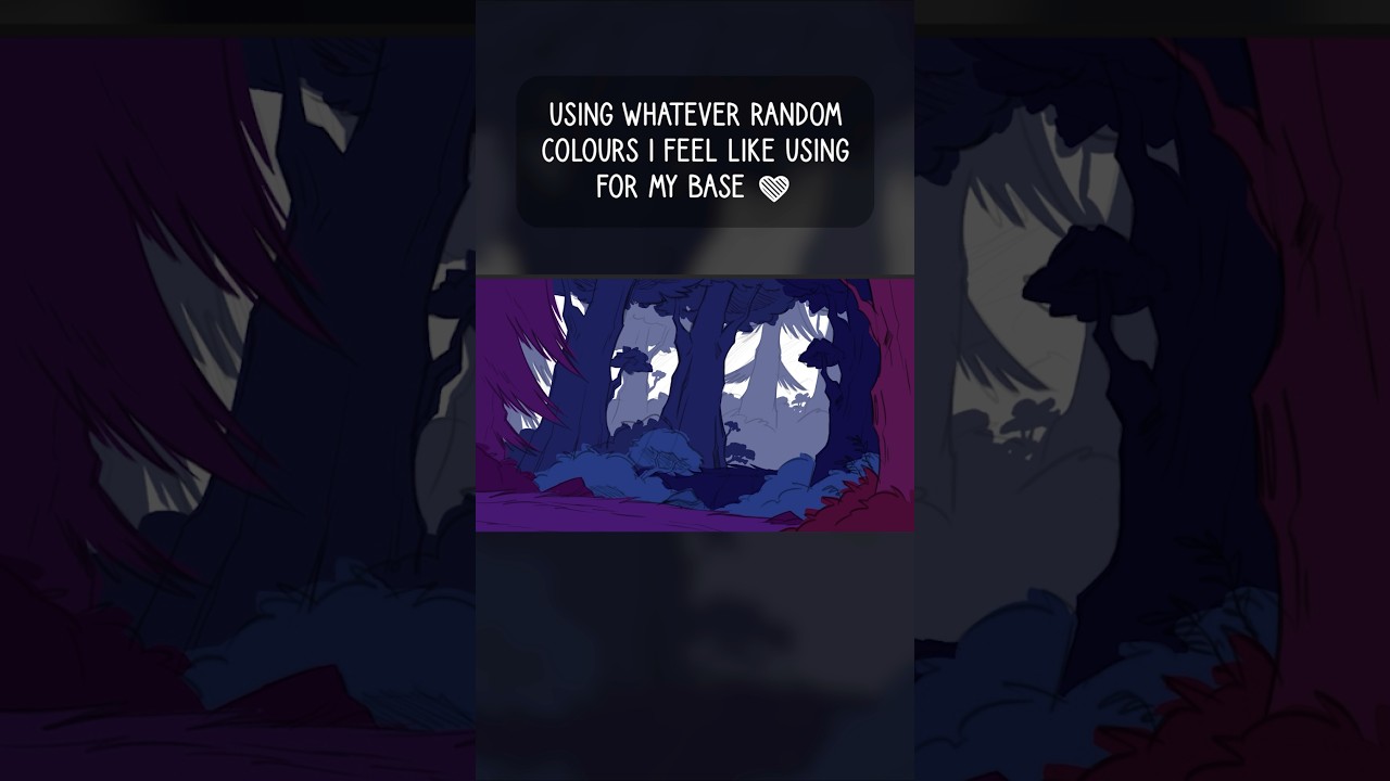 Colouring a Cassie & the Wolf Background #indieanimation #art #animation
