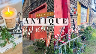 CHRISTMAS ANTIQUE SHOP AND DECORATE // STYLING ANTIQUE CHRISTMAS DECOR // CHARLOTTE GROVE FARMHOUSE