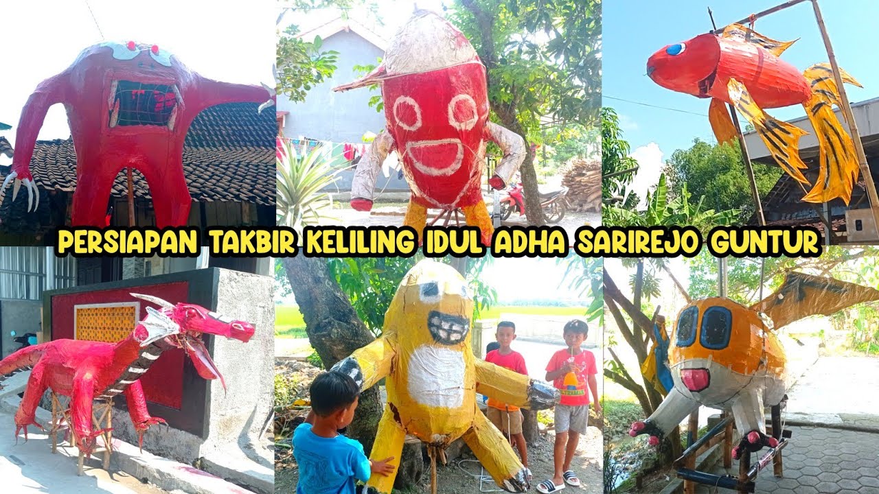 Review Arak Arakan Persiapan Takbir Keliling Sarirejo Guntur 2025