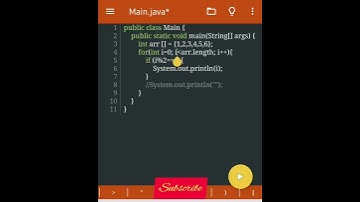 Displaying even numbers from an Array
