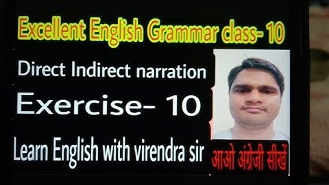 Direct Indirect speech | Assertive sentences |Up board English Grammar |Excellent English Grammar 10
