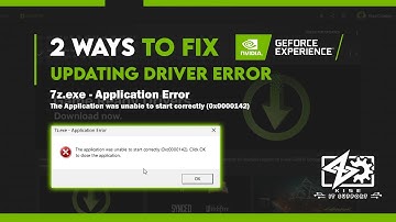 2 Easy ways to Fix : NVIDIA Updating Driver Error ( 7z.exe Application Error ) 2023