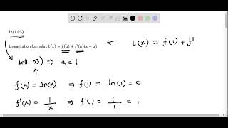 Calculus AB  Linearization   ln(1. 03)