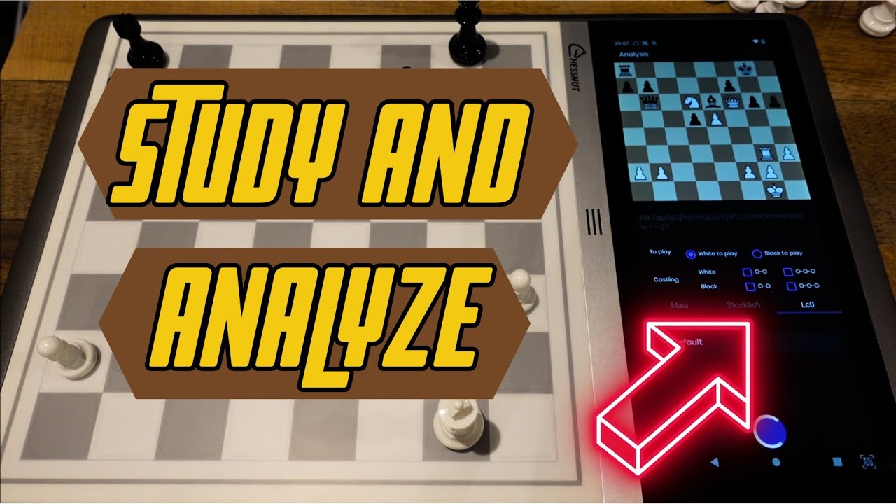 How to use the Chessnut EVO to study and analyze position - YouTube