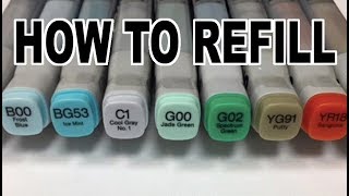How to Refill your Copic Markers and Blick Studio Markers