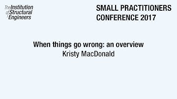 SPC 2017: When things go wrong: an overview