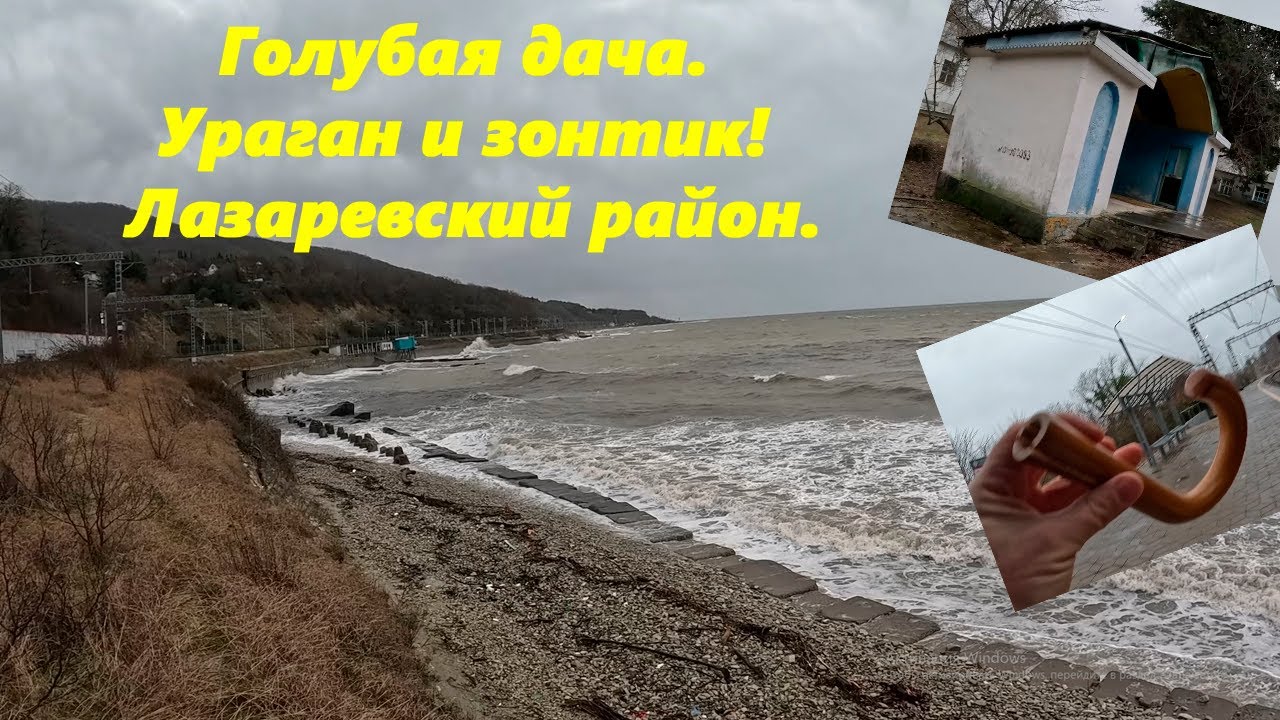 Голубая дача, ураган и зонтик! Январь 2026.