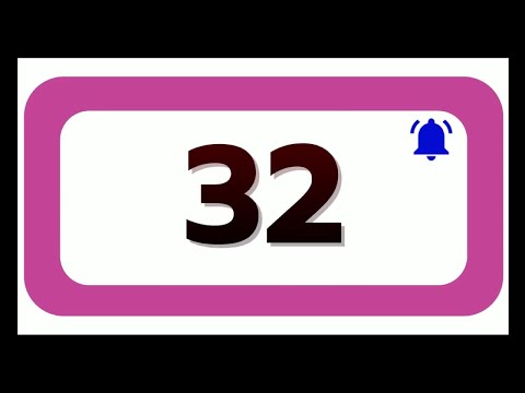 32 Seconds Countdown Timer With Sound Effect COLOR 4K   HD   1080