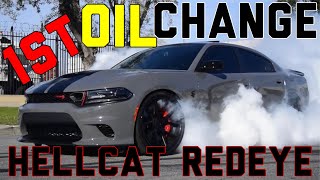 First Oil Change: 2022 Dodge Charger SRT HELLCAT JAILBREAK - How to Change Oil Scat Pack Hellcat