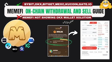 MemeFi On-Chain Claim Guide – Transfer to OKX Web3 Wallet & Sell!