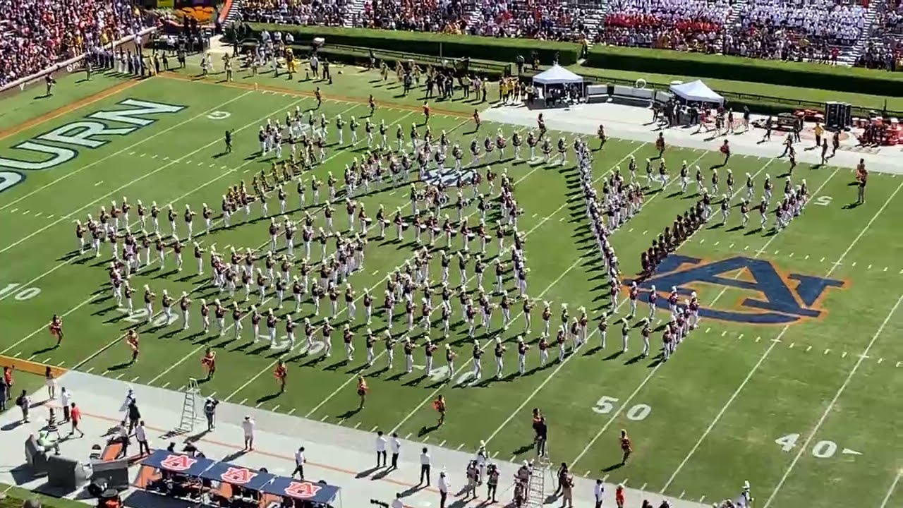 2022 Auburn University Marching Band Game 4 PreGame YouTube