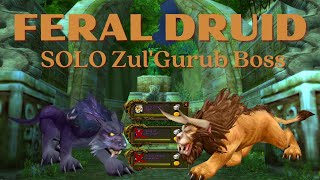 Feral Druid Zul'Gurub SOLO Boss Mount Farm - WOTLK